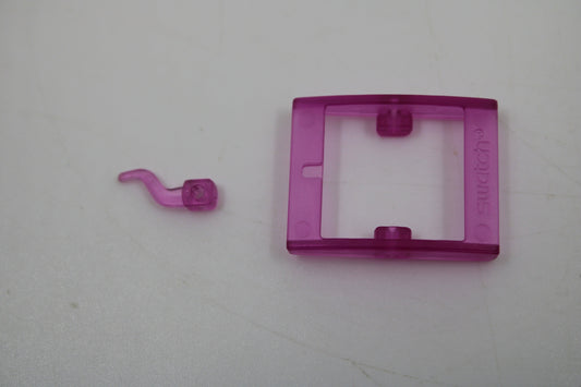 1990s, Vintage Original Swatch Buckle ONLY, for SQUARE Swatch only, Translucent PINK