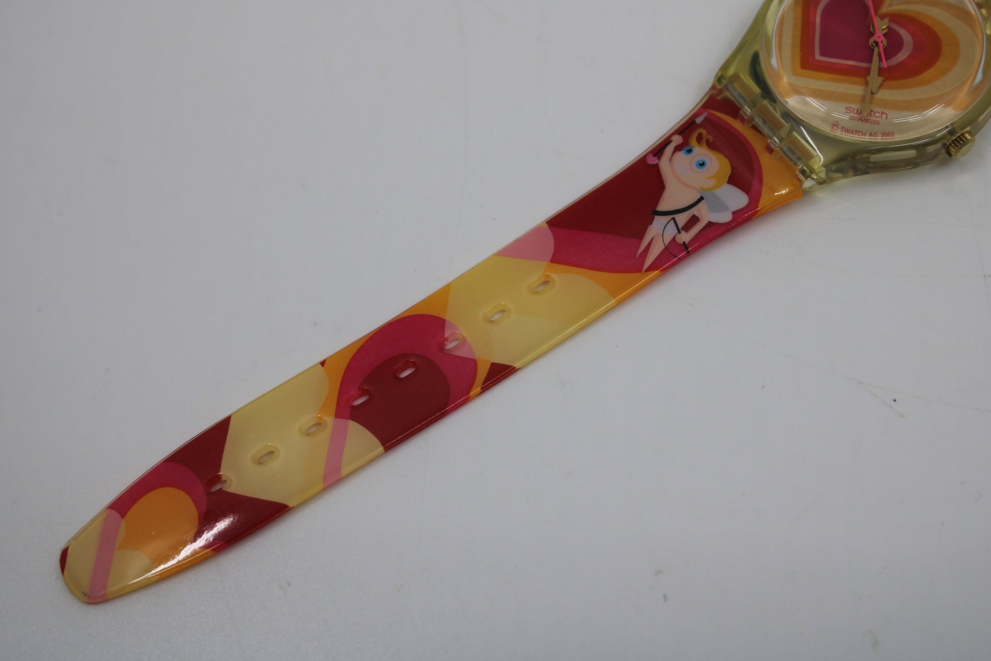 2003 Vintage Gents Valentines Swatch, 'Aiming for your heart', GE107, NEW and UNWORN, working 100% nice vintage Swatch watch