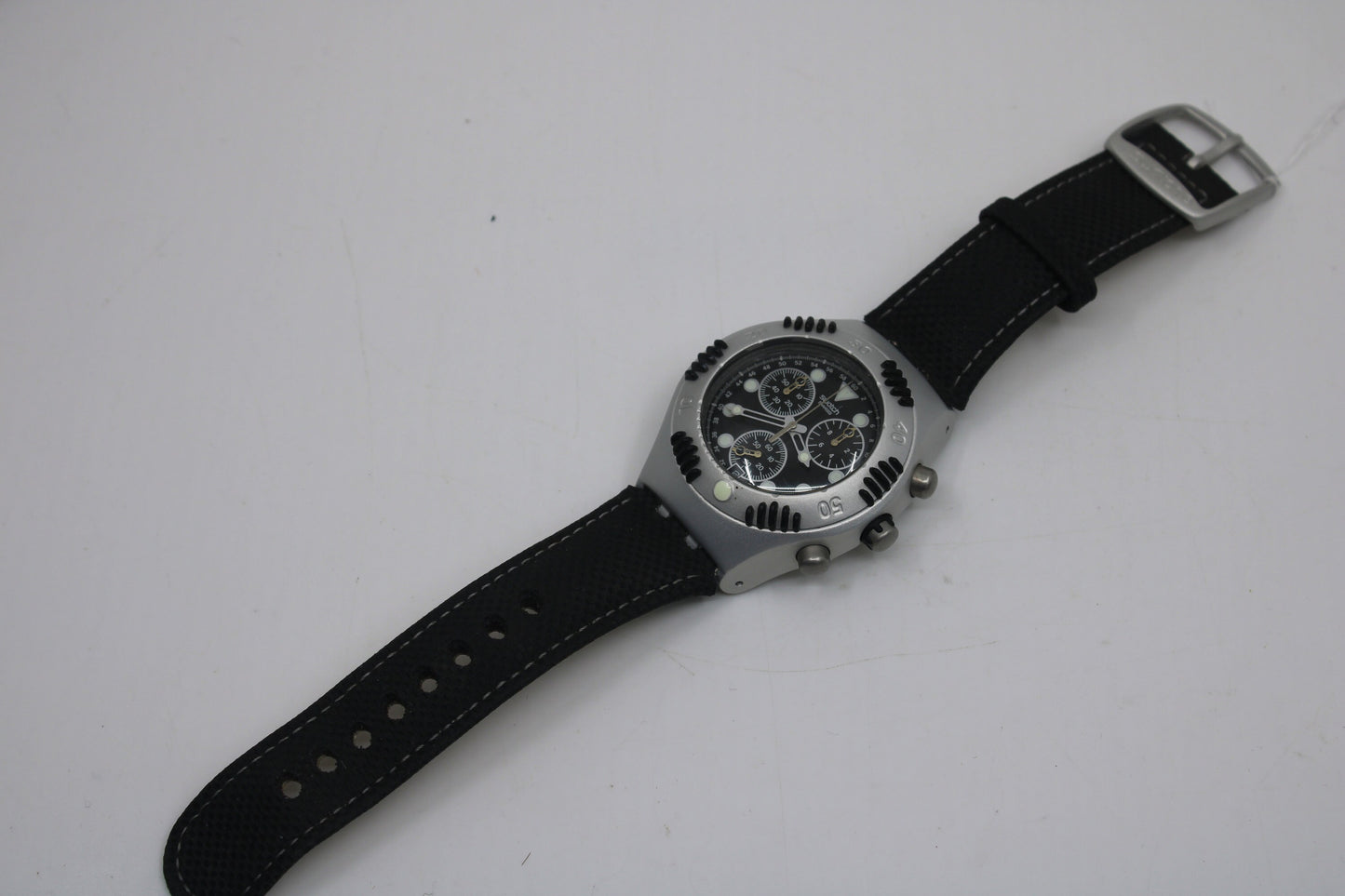 2000 Vintage MINT Swatch Irony Scuba 200 Chrono 'Black Russian' YBS4000, in MINT condition, working 100%, Original Box Included