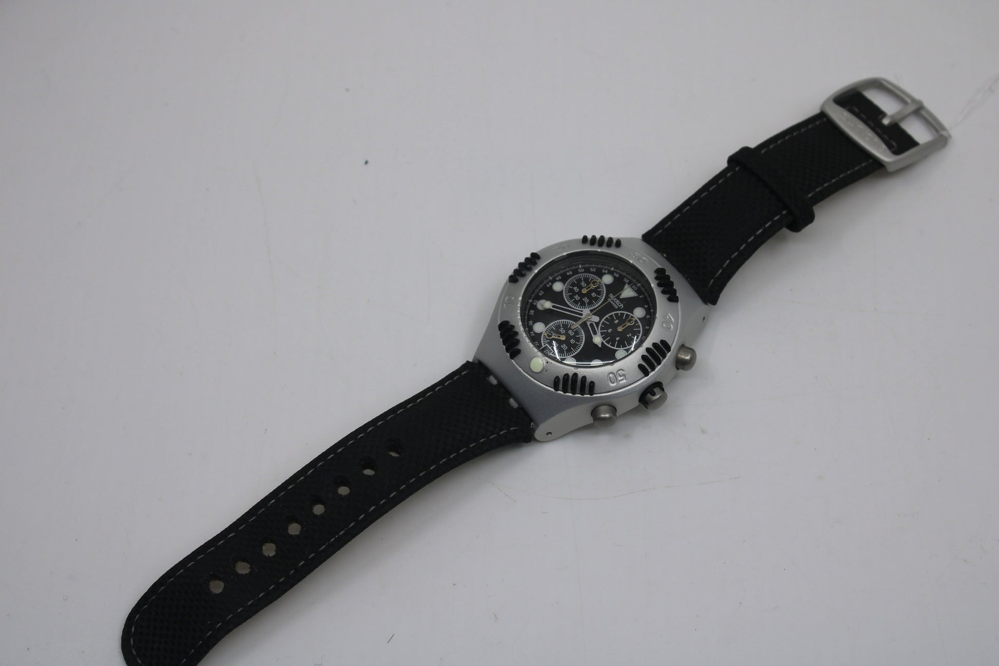 2000 Vintage MINT Swatch Irony Scuba 200 Chrono 'Black Russian' YBS4000, in MINT condition, working 100%, Original Box Included