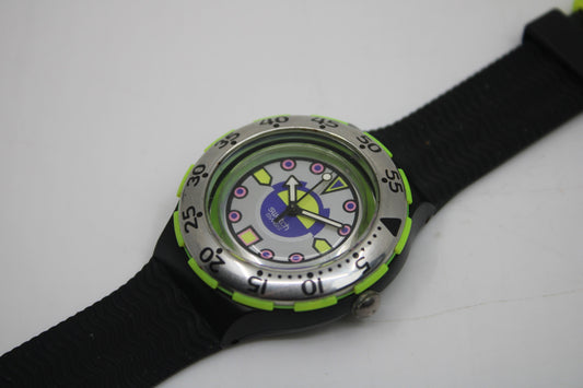 1993 Vintage Swatch Scuba 'Bombola' SDB103, MINT or possibly unused condition, working 100%