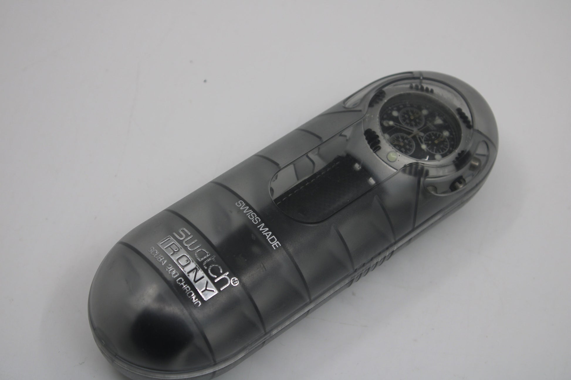 2000 Vintage MINT Swatch Irony Scuba 200 Chrono 'Black Russian' YBS4000, in MINT condition, working 100%, Original Box Included