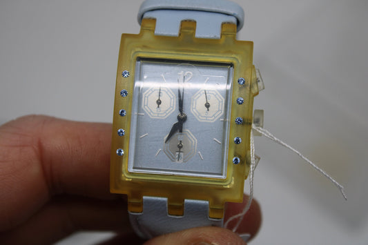 2002 Square SUEK404 'Consecration', vintage BRAND New, Never Worn, Swatch, Original Box, working 100% New Old Stock