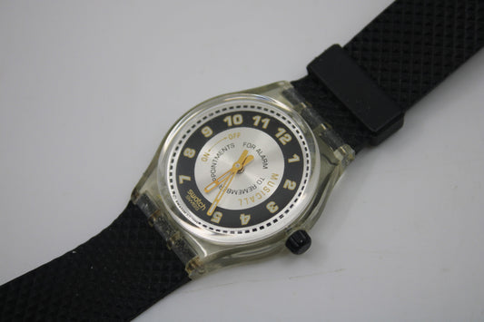 1996 'Musica E', vintage gents Musicall Swatch SLK109, perfect condition, working 100%