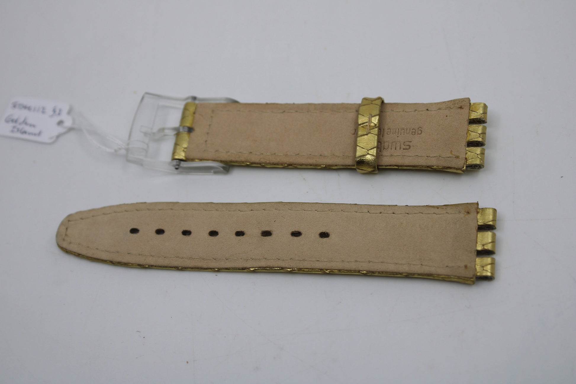 1993, Vintage Swatch Leather Strap, 'Golden Island', SDK112, 17mm, Scuba,New Old Stock, Never Worn