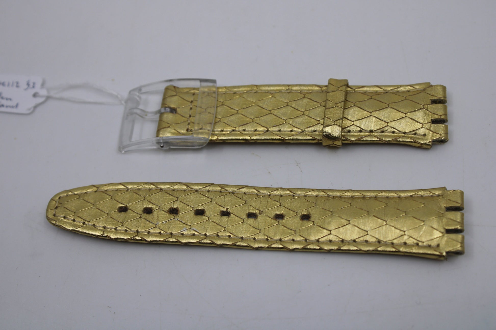 1993, Vintage Swatch Leather Strap, 'Golden Island', SDK112, 17mm, Scuba,New Old Stock, Never Worn