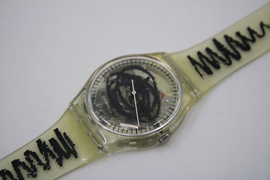 1995 Swatch Gents GK191, 'Skizzo' 100% working, Beautiful, NEW OLD STOCK condition with the original strap