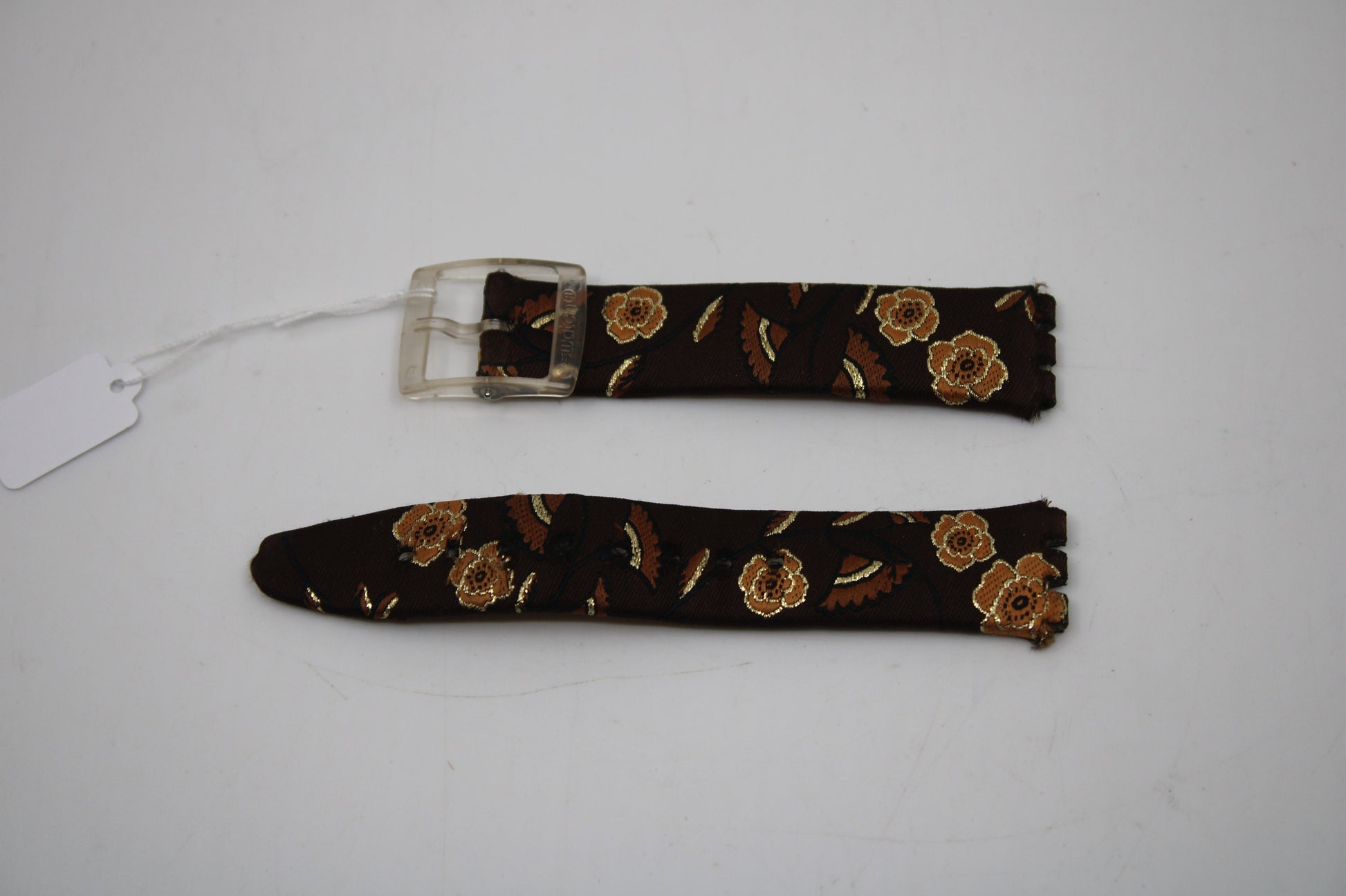 2005, Vintage Swatch Strap, 'Autumn Flowers', SFF113, Skin, Nice, Used Condition