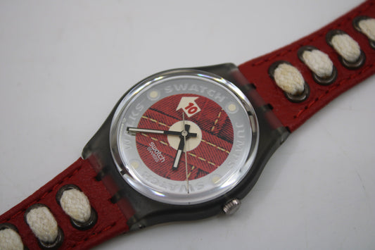 1995 Vintage Gents Swatch 'Athletics' GM131, NEW OLD STOCK, Never Worn, working 100% with original strap