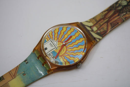 1993 Vintage Swatch watch 'Il Poeta', GP107, working 100% VERY NICE condition with original strap