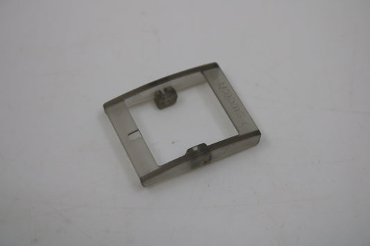 1990s, Vintage Original Swatch Buckle ONLY, for SQUARE Swatch only, Translucent GREY