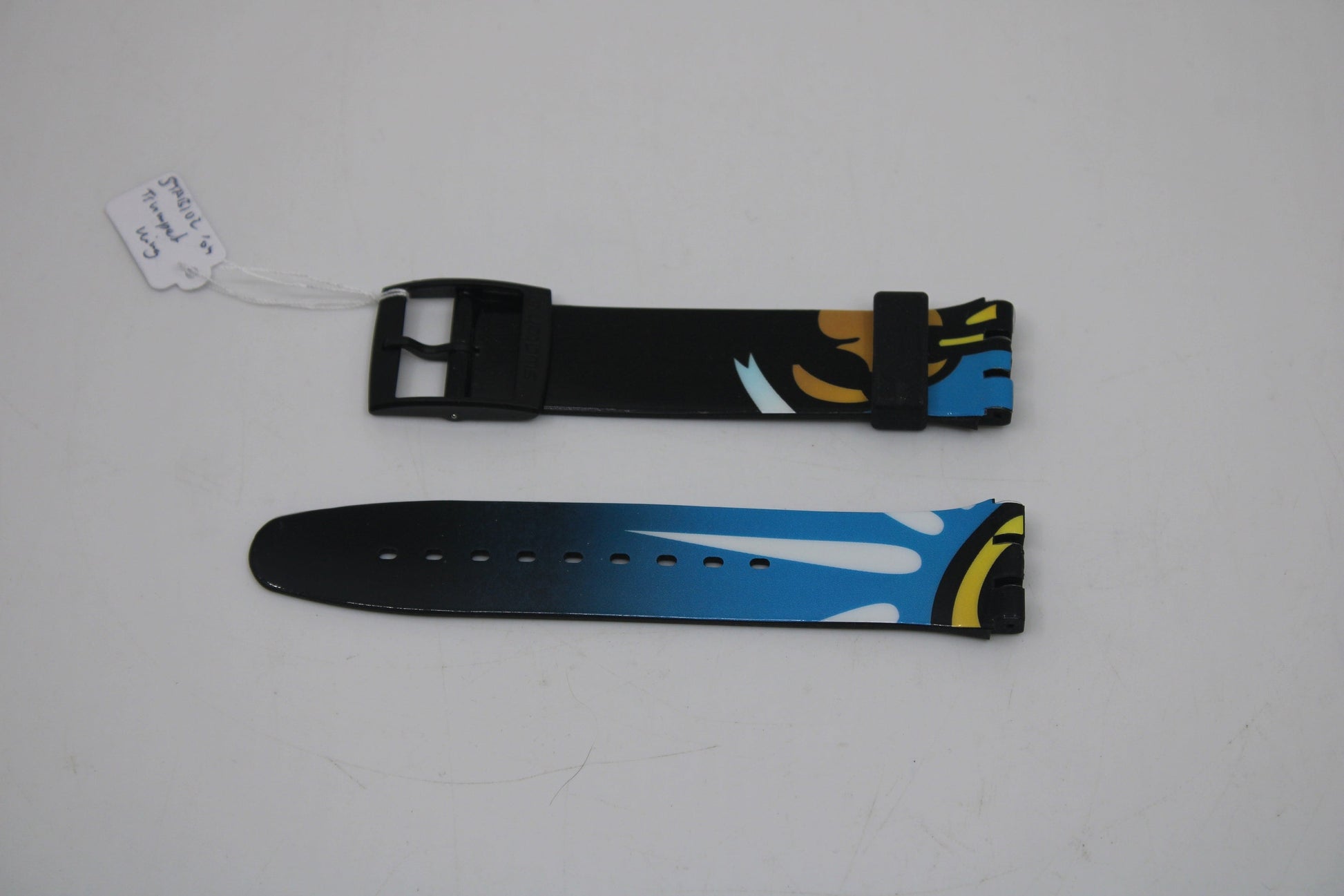 Vintage Swatch Touch Alarm Strap, 'Trumpet King', STAB102, 19mm, NEW OLD STOCK, Never Used, Design By Burton Morris