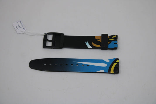 Vintage Swatch Touch Alarm Strap, 'Trumpet King', STAB102, 19mm, NEW OLD STOCK, Never Used, Design By Burton Morris