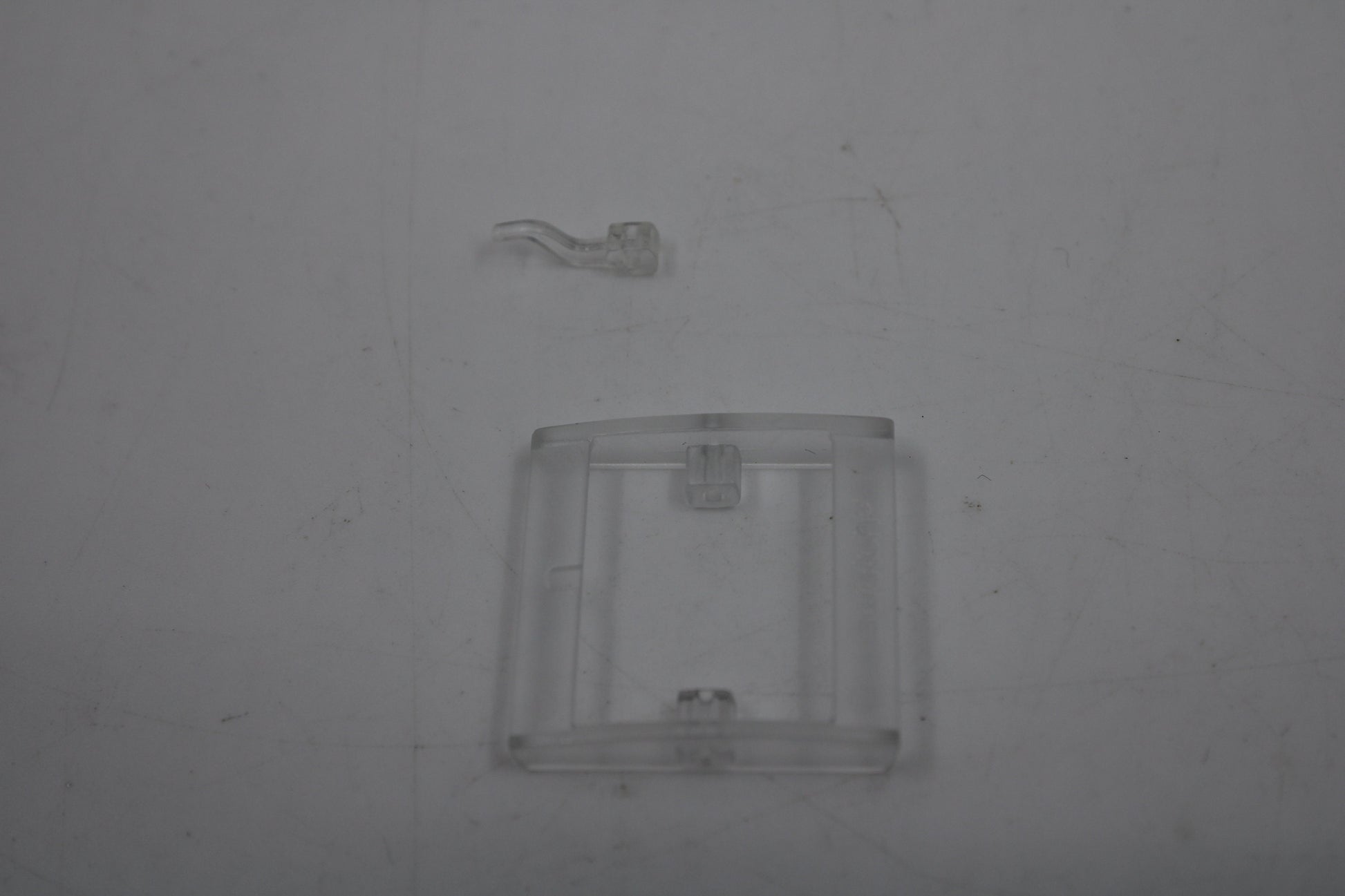 1990s, Vintage Original Swatch Buckle + Pin, for SQUARE Swatch only, Translucent CLEAR
