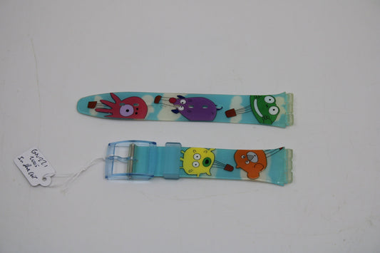 Vintage Swatch Strap, 'In the Air', GN221, 17mm, Gents, New Old Stock
