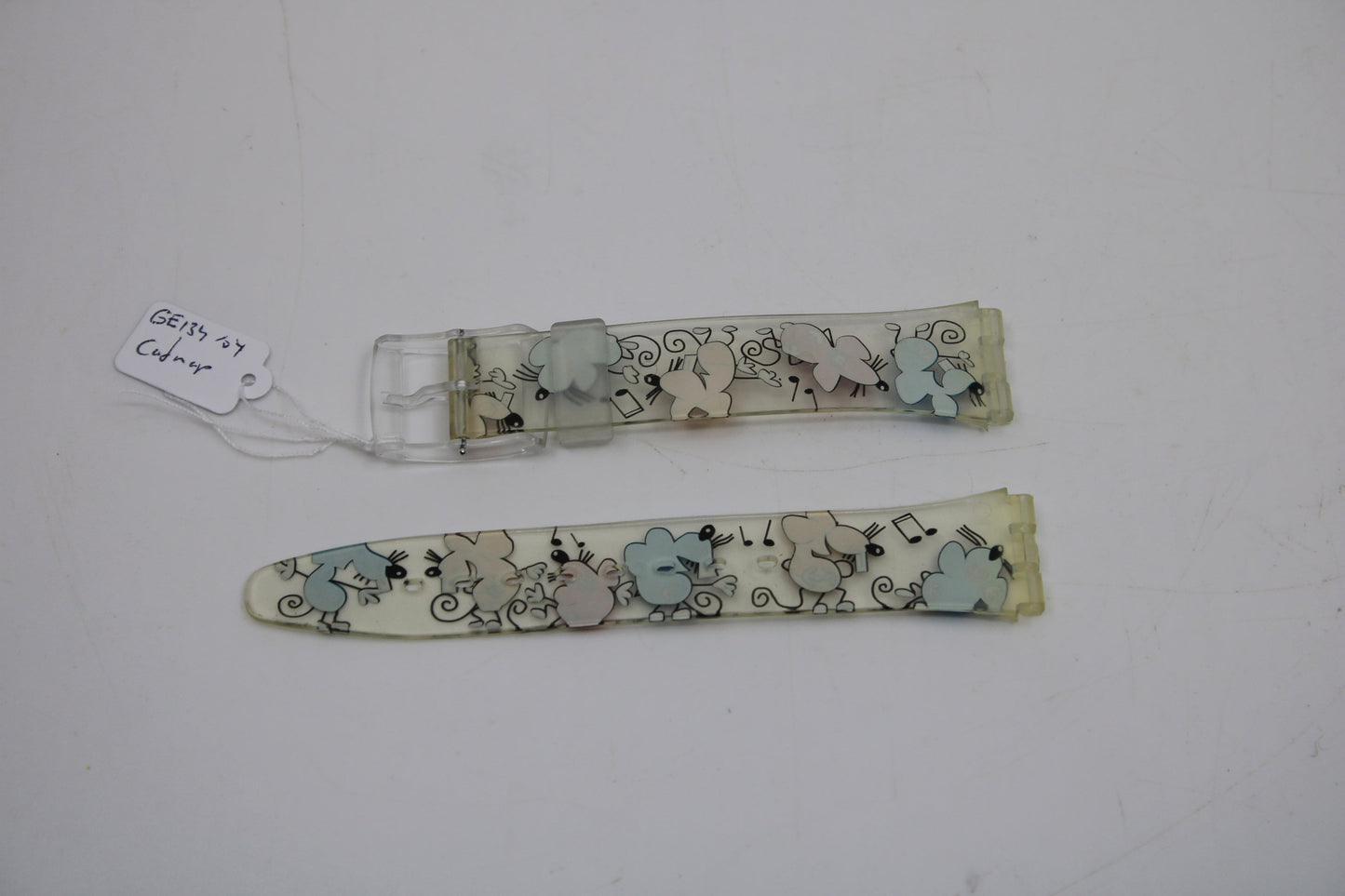 Vintage Swatch Strap, 'Catnap', GE134, 17mm, Gents, New Old Stock