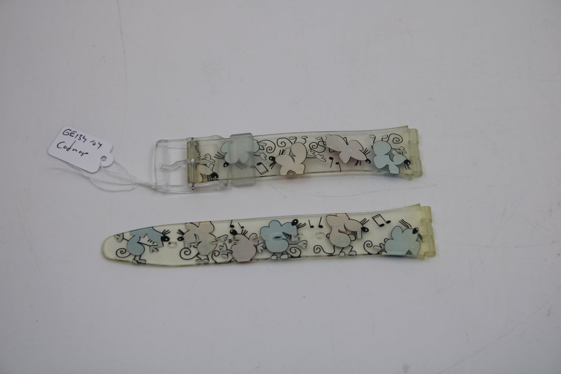 Vintage Swatch Strap, 'Catnap', GE134, 17mm, Gents, New Old Stock