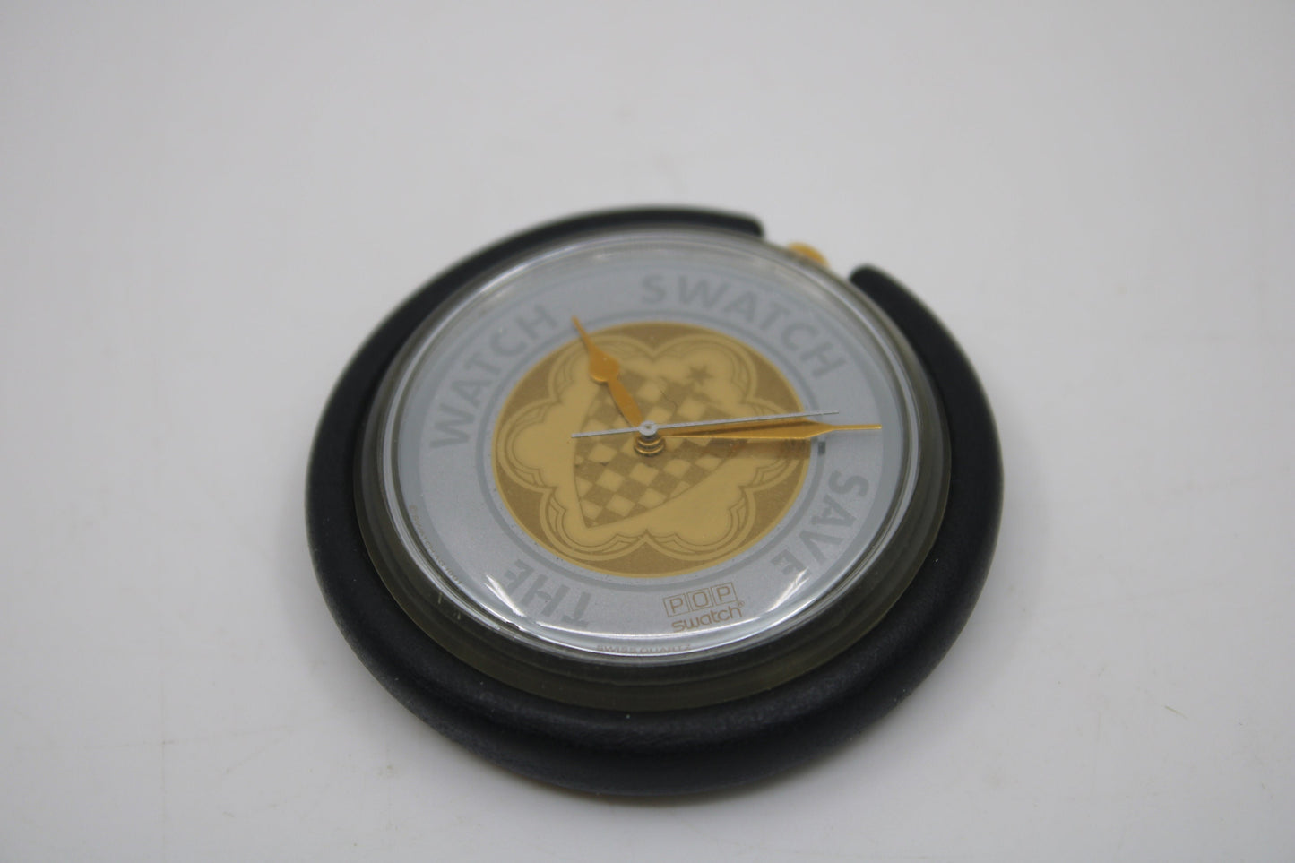 3D Printed Version of Pop Swatch Ring, Brand New unused, Matt Black, Watch NOT included in sale