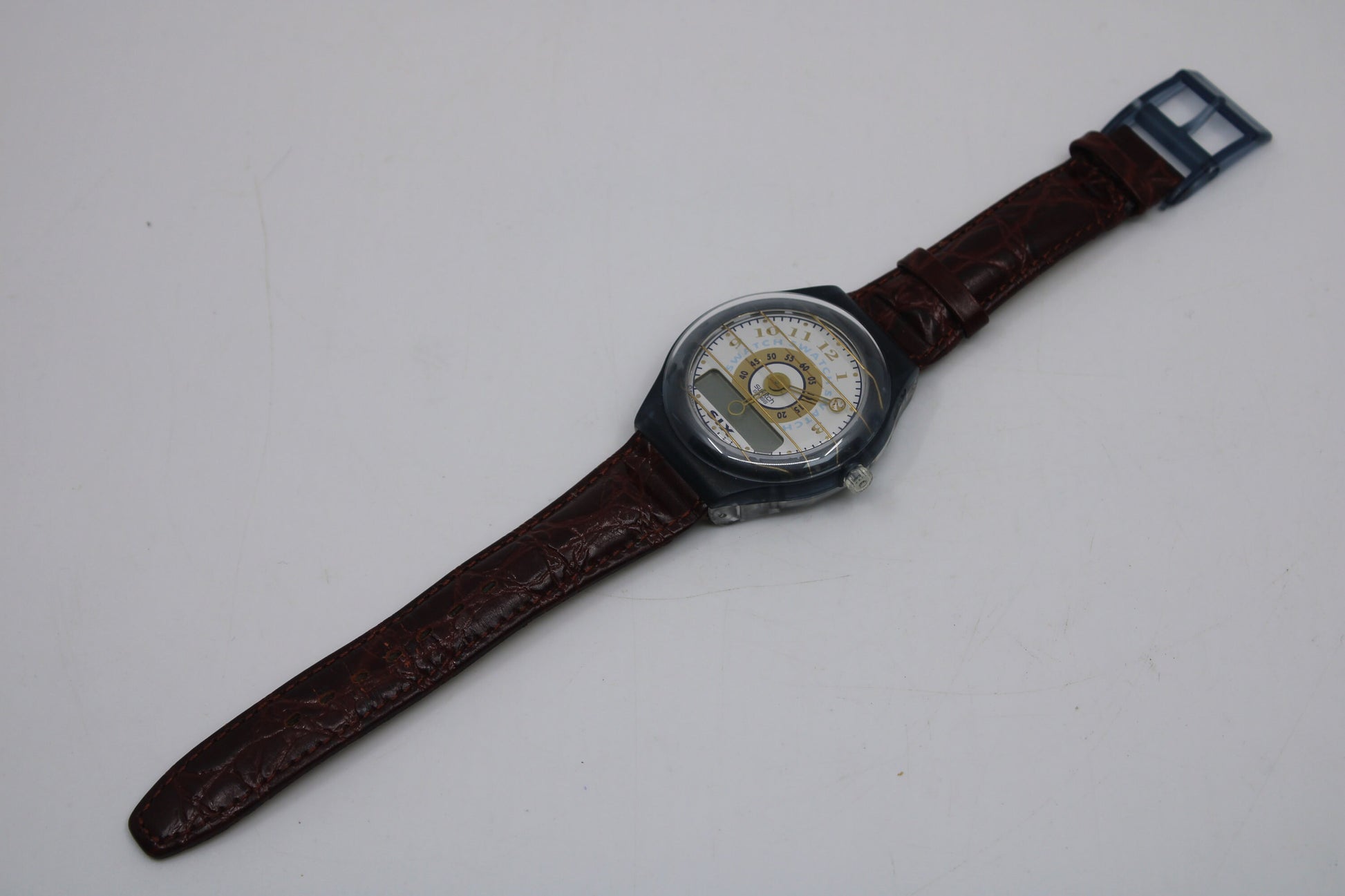 Vintage Swatch, The Beep, 'Speakers Corner', PAN204, No Box Or Documents. Clock is working, Near Mint, Very Good Condition