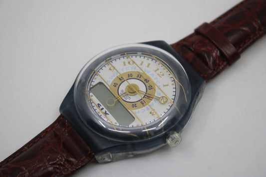 Vintage Swatch, The Beep, 'Speakers Corner', PAN204, No Box Or Documents. Clock is working, Near Mint, Very Good Condition