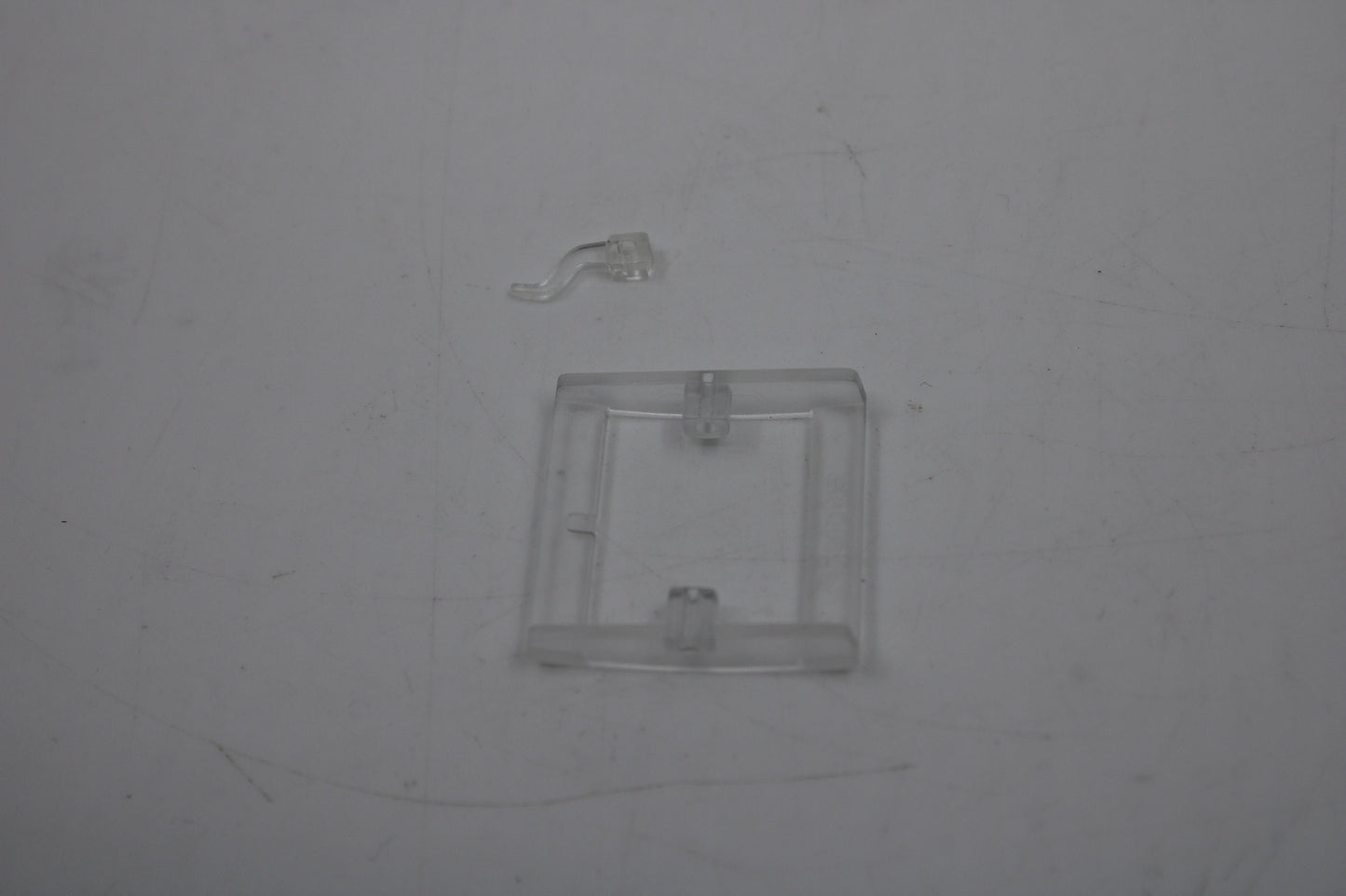 1990s, Vintage Original Swatch Buckle + Pin, for SQUARE Swatch only, Translucent CLEAR