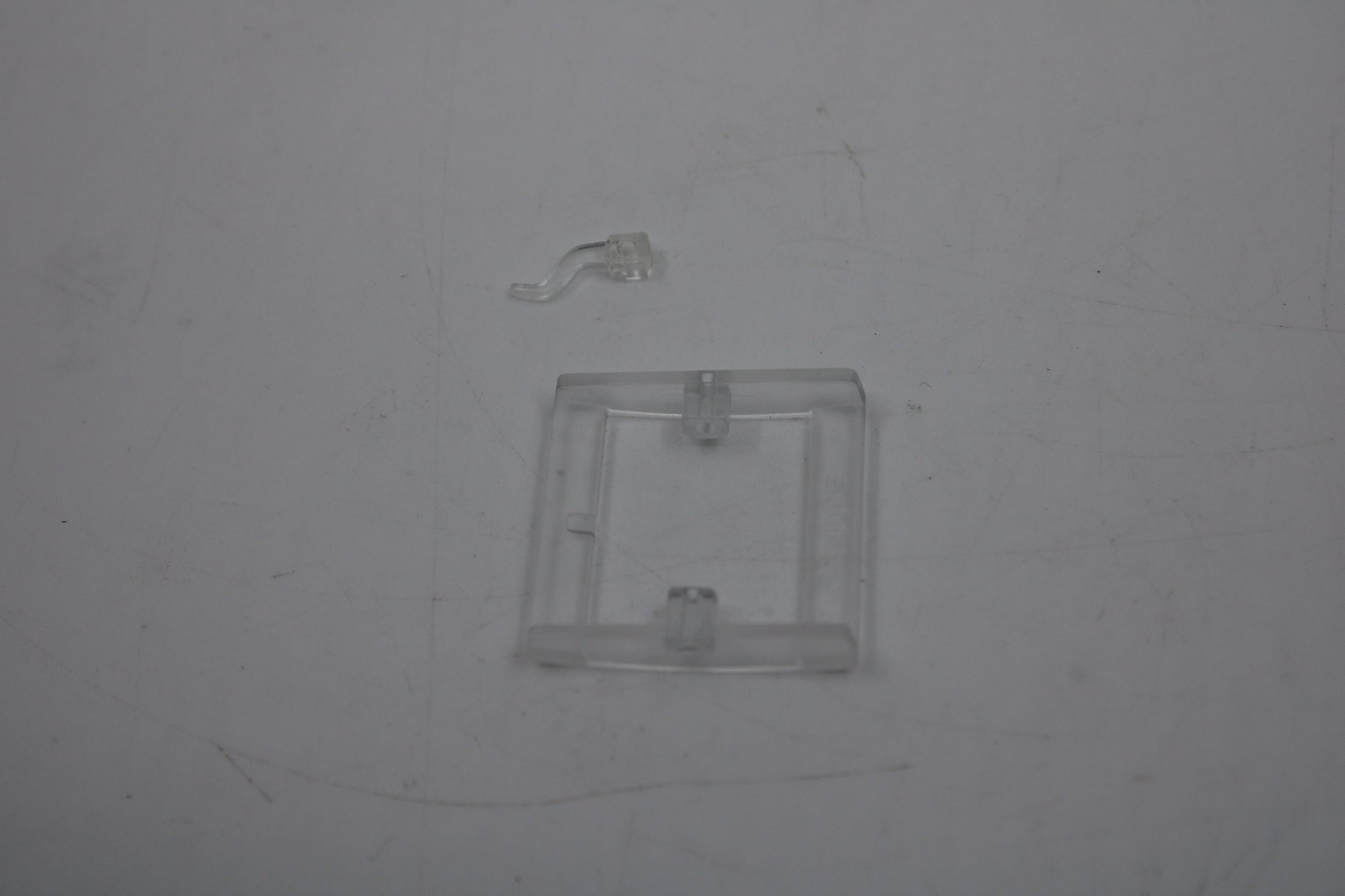 1990s, Vintage Original Swatch Buckle + Pin, for SQUARE Swatch only, Translucent CLEAR