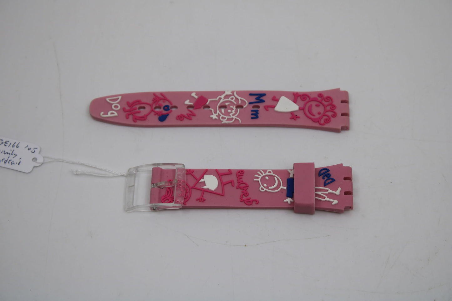 Vintage Swatch Strap, 'Family Portrait', GE116, 17mm, Gents, New Old Stock