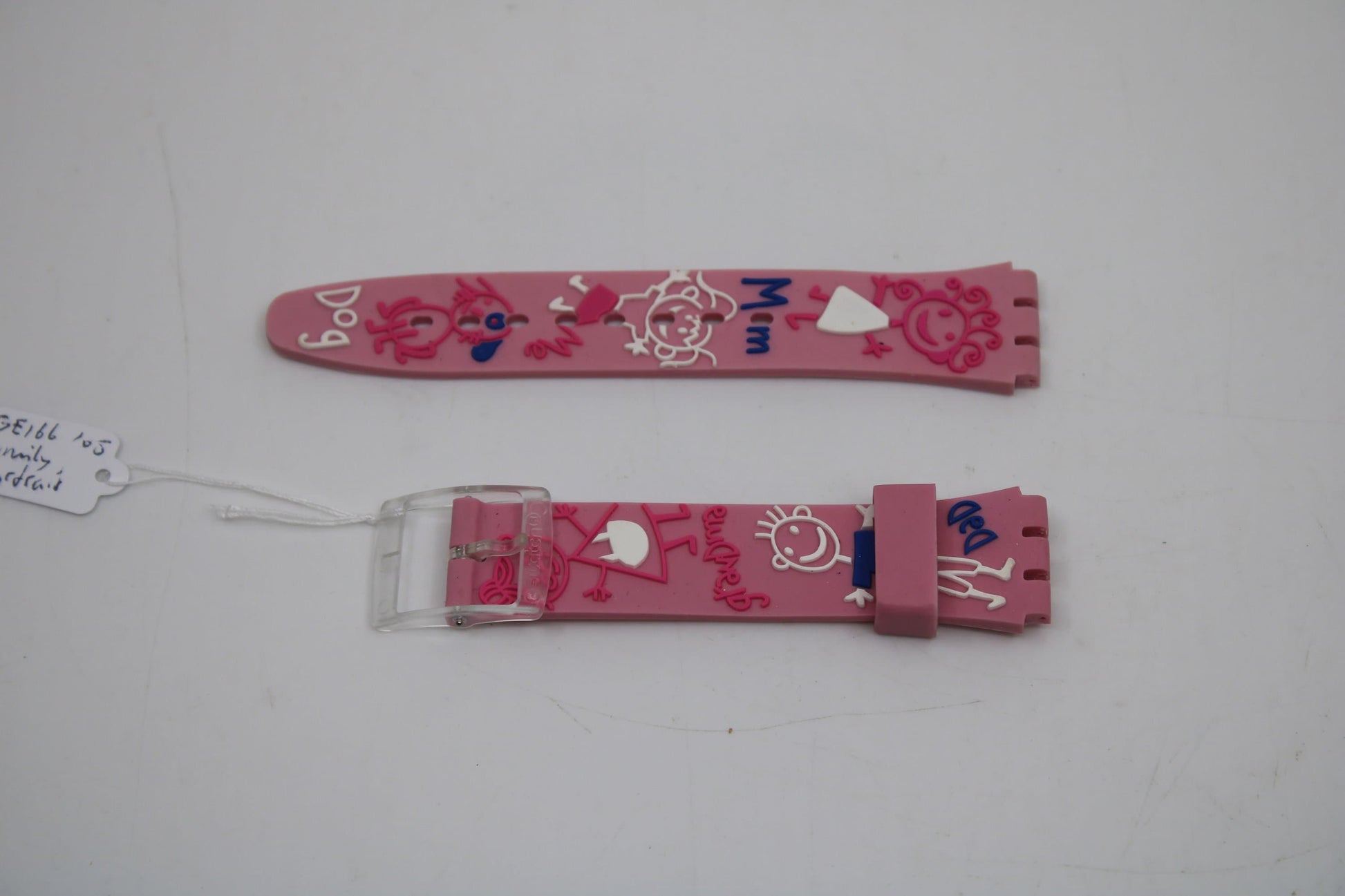 Vintage Swatch Strap, 'Family Portrait', GE116, 17mm, Gents, New Old Stock