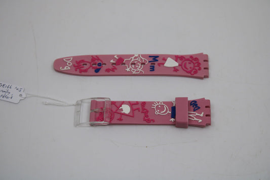 Vintage Swatch Strap, 'Family Portrait', GE116, 17mm, Gents, New Old Stock