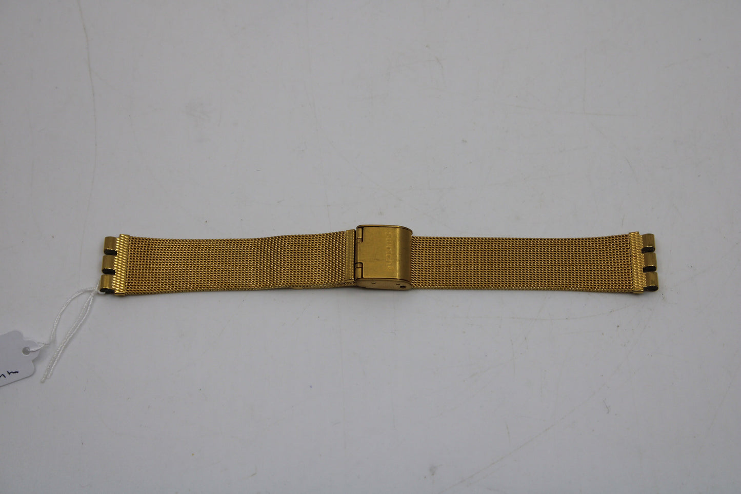 1999, Vintage Swatch Irony Gents Strap, 'Wavesong', YLG112M, 17mm, New Old Stock, golden strap