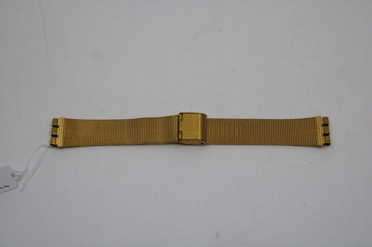 1999, Vintage Swatch Irony Gents Strap, 'Wavesong', YLG112M, 17mm, New Old Stock, golden strap