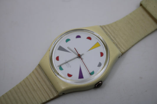 1987, Vintage Gents Swatch, 'Tutti Frutti', GW109, NO box, very good, used Condition, working 100%, Original Strap