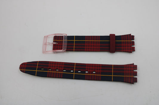 Vintage Swatch Skin Strap, 'Kilt Mania', SFR102, New Old Stock, never worn