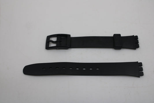 Vintage Swatch Strap, Black in colour, 12mm, Ladies, New Old Stock