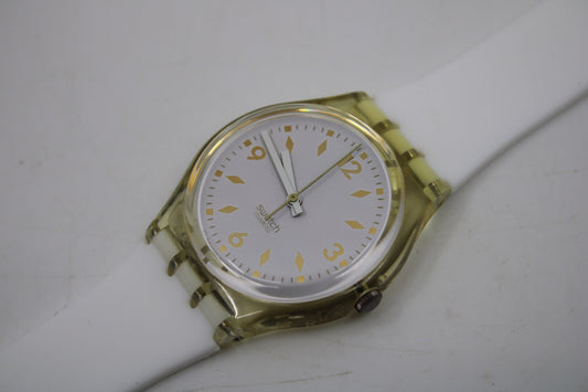 1991, Vintage Gents Swatch, 'R.S.V.P.', GK129, Nice, good used condition, 100% working BRAND NEW silicone strap