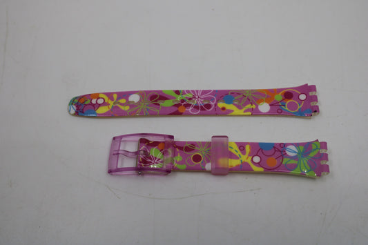 Vintage Swatch Strap, 'Electroflor' LO102, 12mm, Ladies, New Old Stock