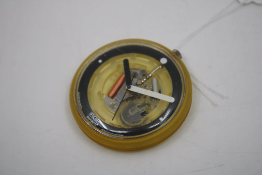 1989, Swatch, PopSwatch, 'White Zebra', PWBK111, nice, used condition, NO strap or box