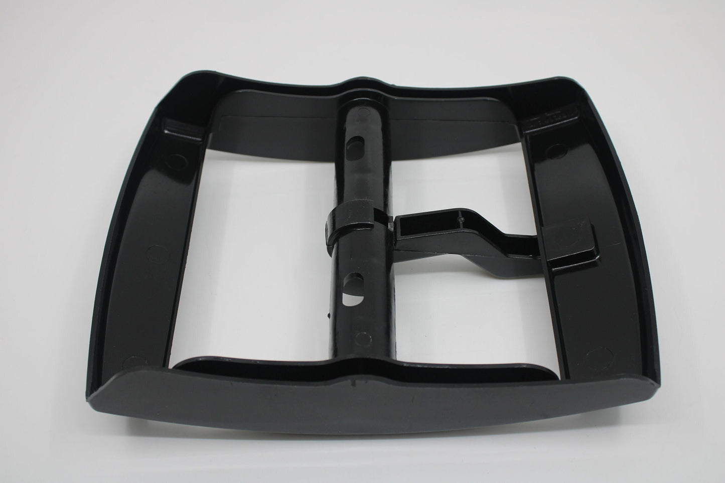 1980s/90s vintage and original New Old Stock, NEVER used Maxi Swatch Shiny Black Buckle, COMPLETE With Pin, NO missing parts