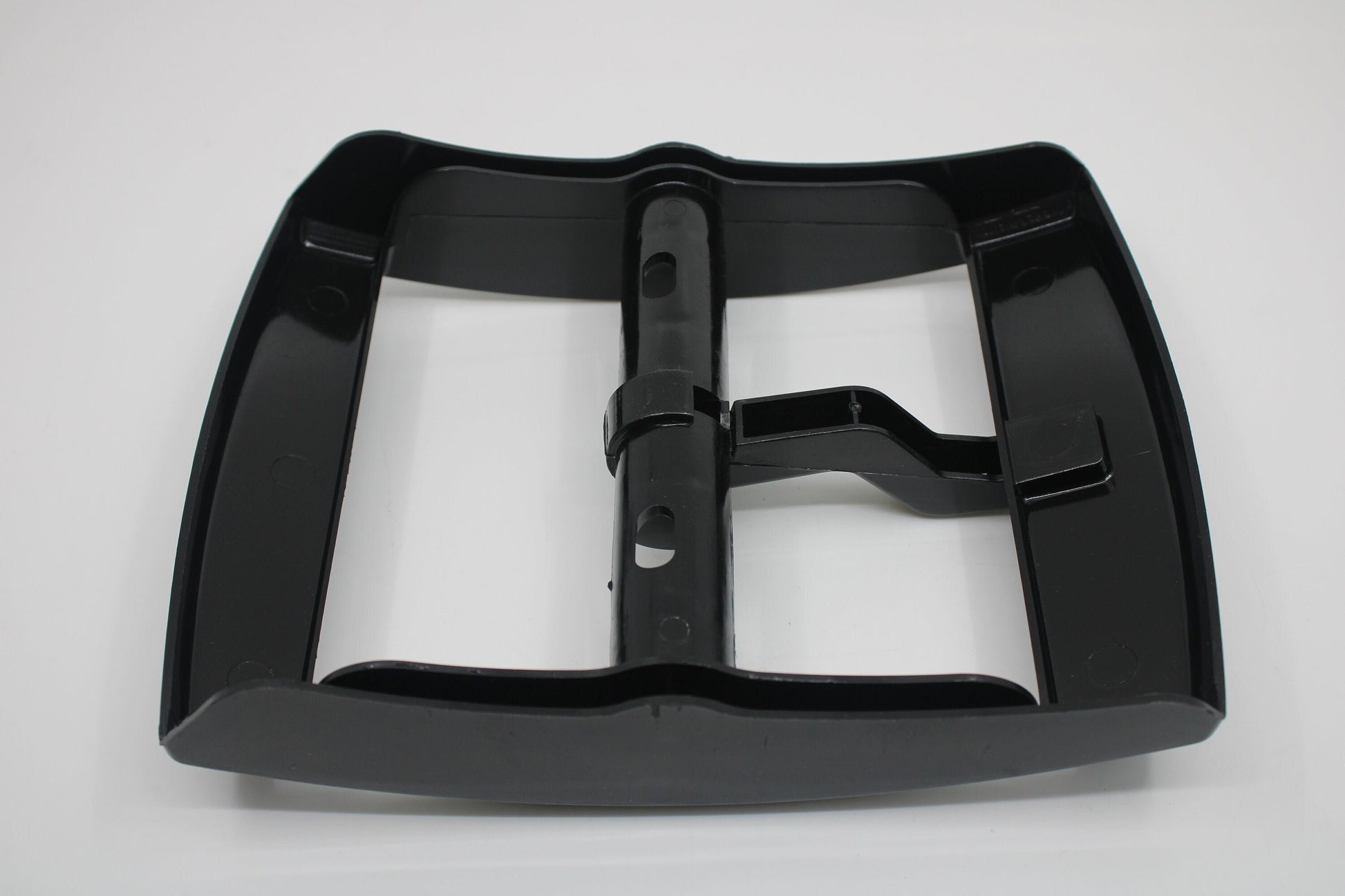 1980s/90s vintage and original New Old Stock, NEVER used Maxi Swatch Shiny Black Buckle, COMPLETE With Pin, NO missing parts