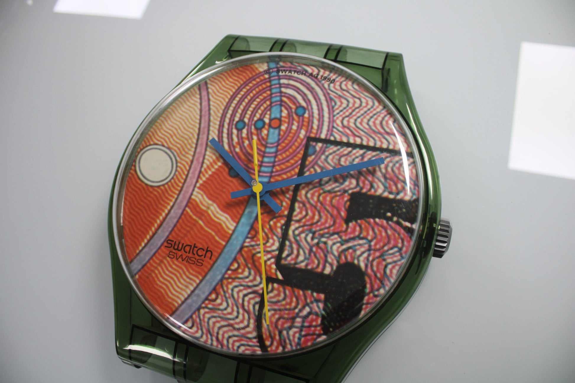 VERY GOOD condition 1991 Maxi Swatch, &#39;Franco&#39;, MGG110 unique, Good condition, working 100%, NO Strap included in the sale!