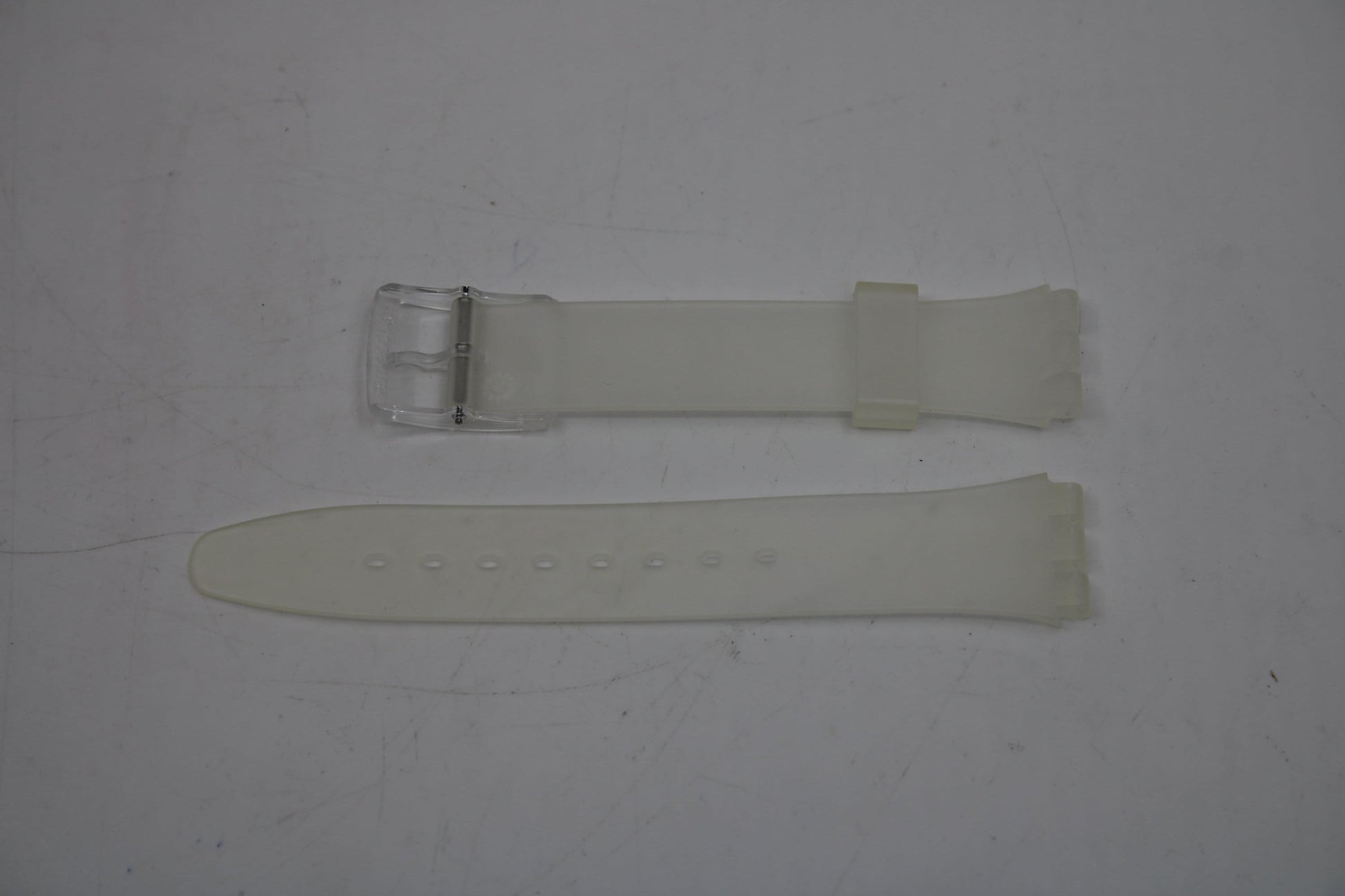 Vintage Translucent Swatch Strap, GE107, 17mm, Gents, New Old Stock, never used