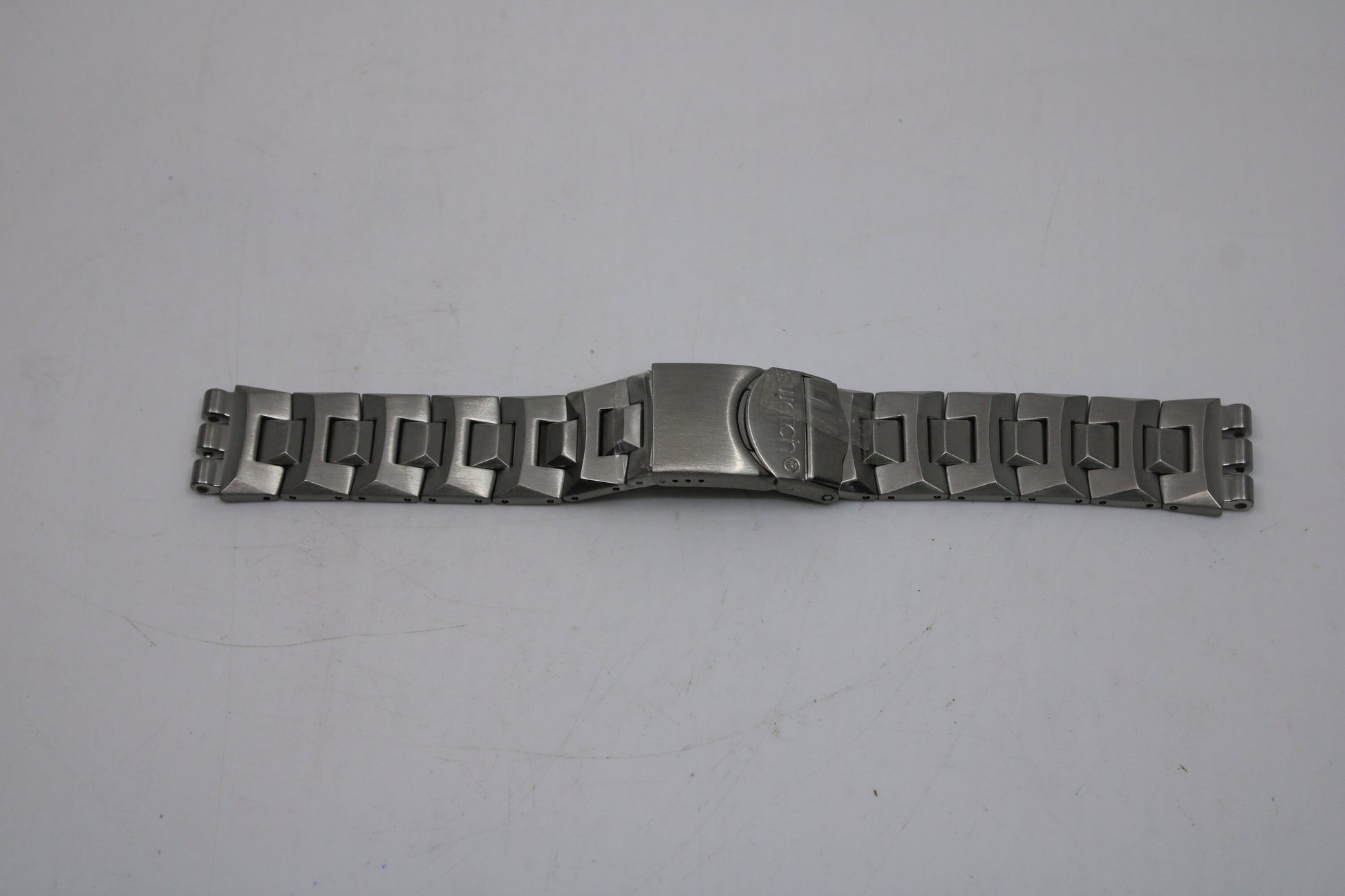Vintage Swatch Strap, 'Free Chain', YCS482G, Irony Chrono, 19mm, NEW OLD STOCK, Never Used