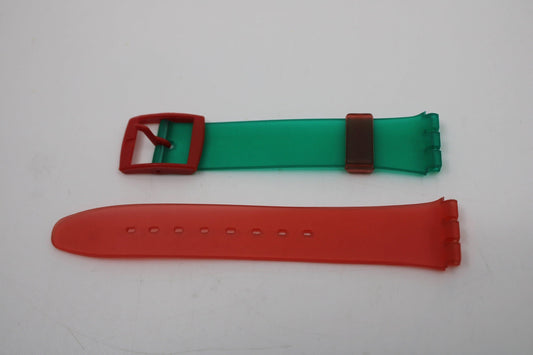1985 and 1986 Swatch Gents 17mm, &#39;Sir Swatch&#39; and &#39;Mc Gregor&#39;, GB111 and GJ100, NON-original brandnew strap