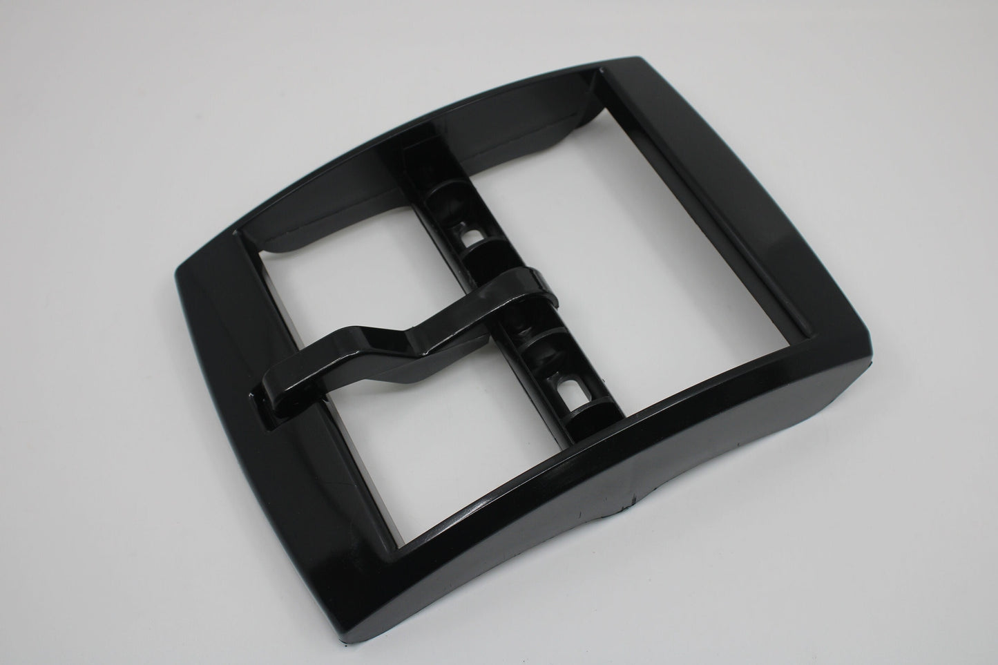 1980s/90s vintage and original New Old Stock, NEVER used Maxi Swatch Shiny Black Buckle, COMPLETE With Pin, NO missing parts