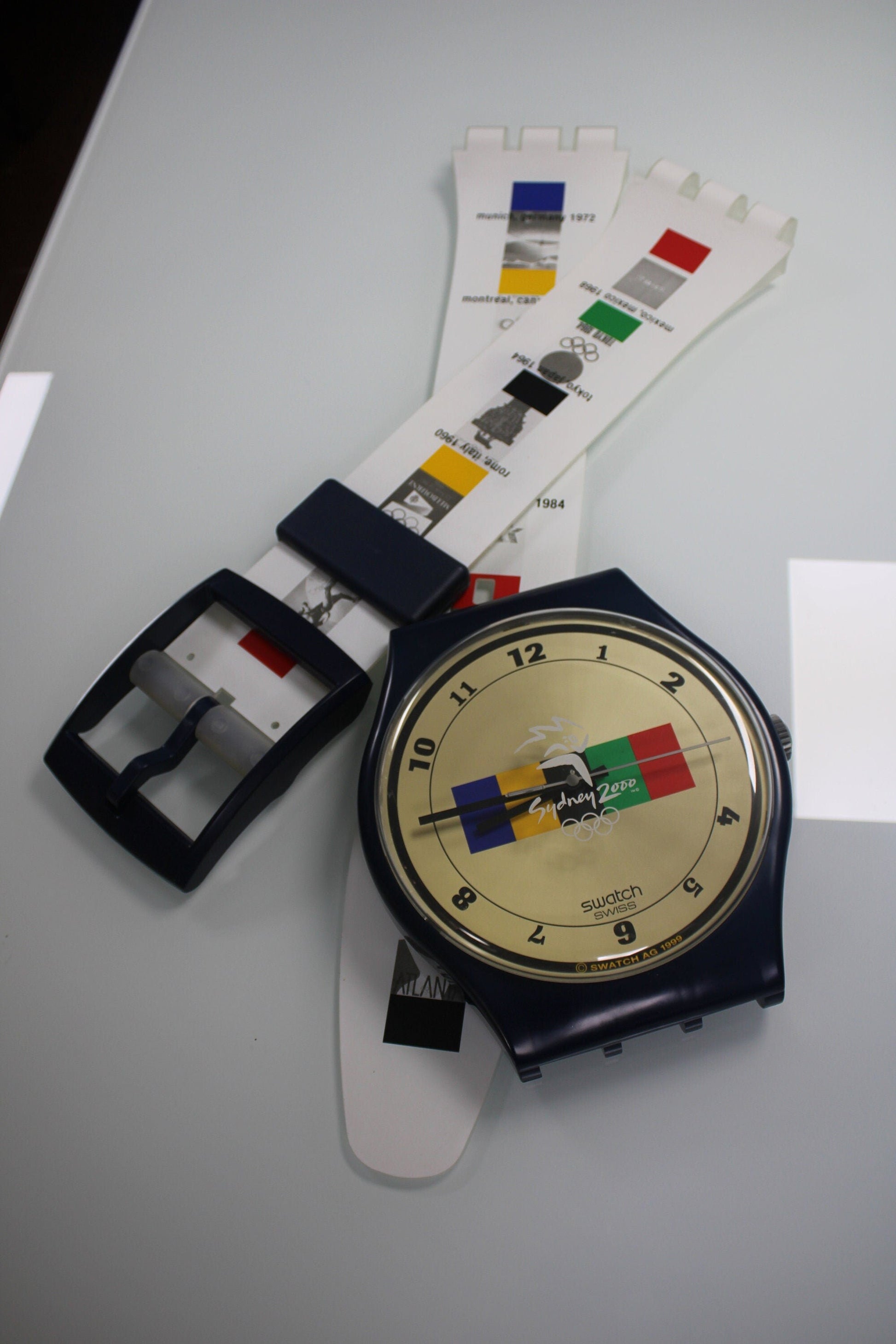 VERY GOOD condition 2000 Maxi Swatch, &#39;104 Years Maxi&#39;, MGN183 unique, Super Good Condition, working 100%