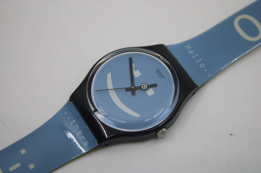 1999 Vintage Gents Swatch 'Chat-Net' GB188, NEW OLD STOCK, Never Worn working 100%, with the original Swatch strap