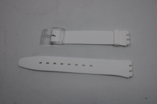 Vintage Swatch Skin Strap, 'White Classiness', SFK360, New Old Stock, never worn