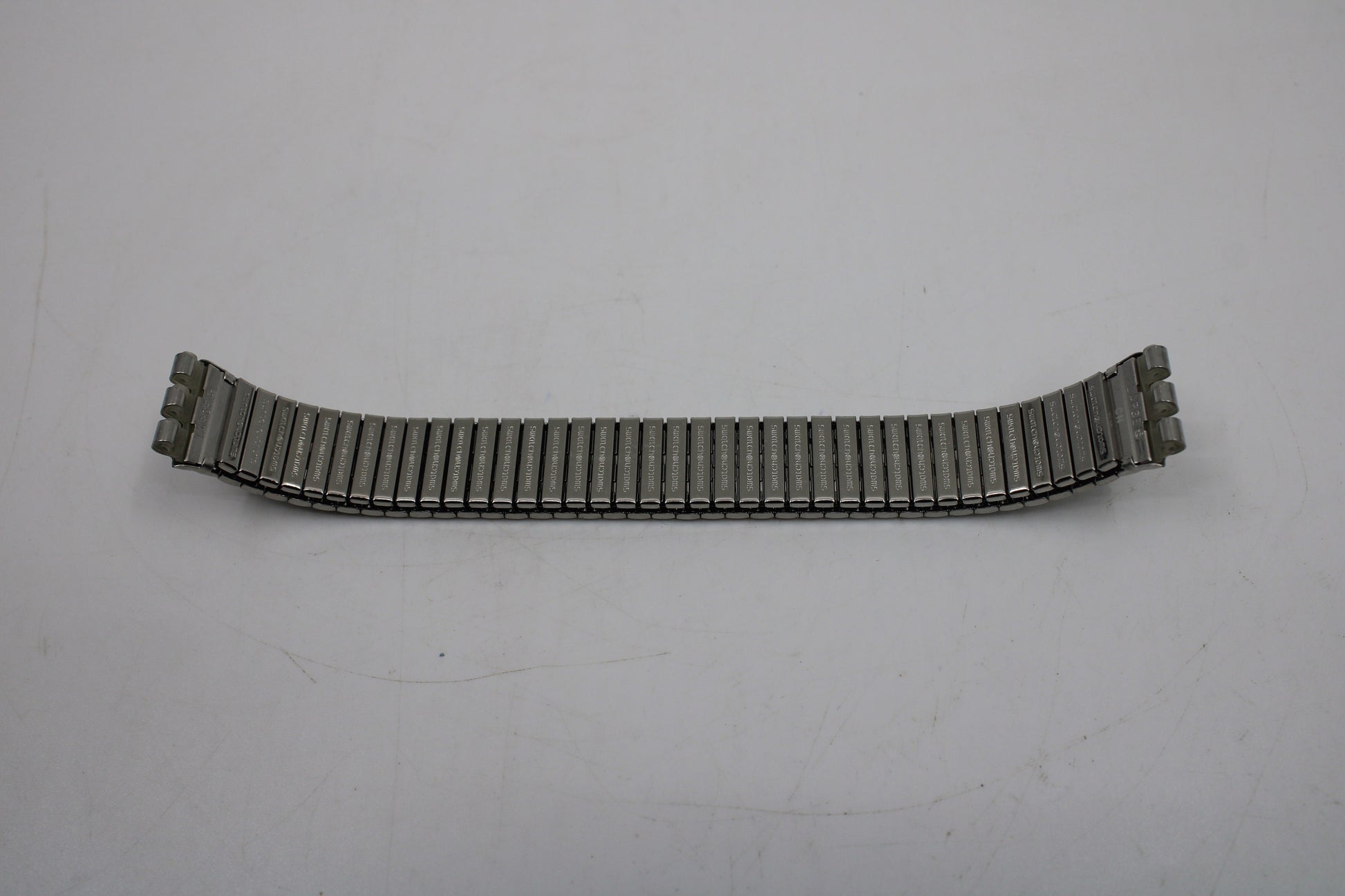 1997, Vintage Swatch grey/silver Flexi Strap, 17mm, New Old Stock, Never Worn, 'Cool', GK716