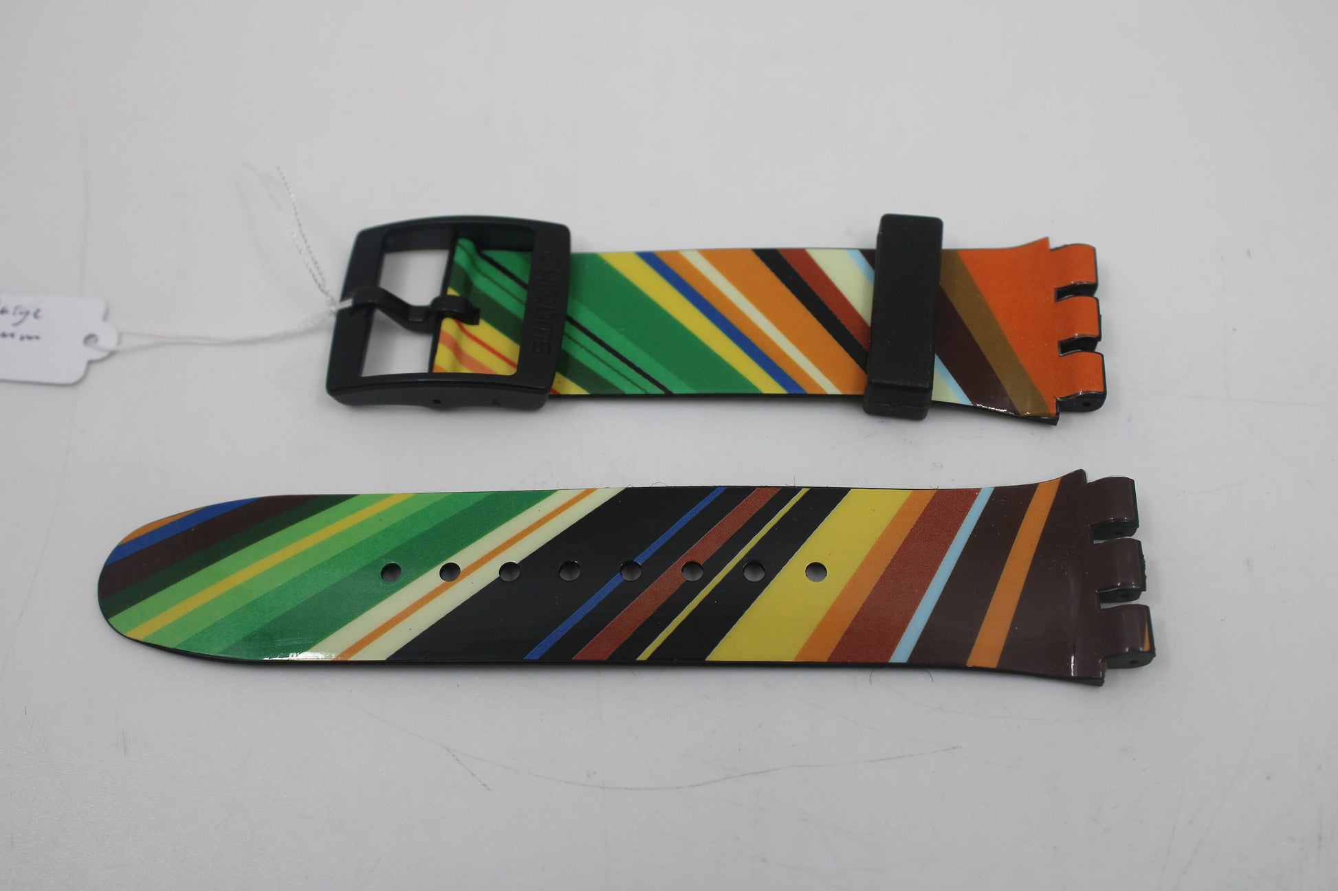 Vintage Swatch Strap, 'Vinyl Hour', SUDB108, X-Large, 21Mm, New Old Stock, Never Used