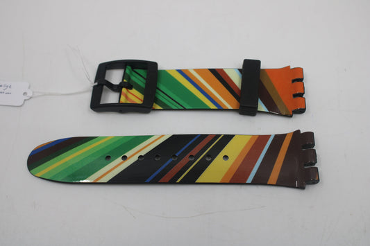 Vintage Swatch Strap, 'Vinyl Hour', SUDB108, X-Large, 21Mm, New Old Stock, Never Used